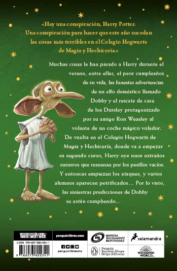 HARRY POTTER Y LA CAMARA SECRETA (Libro 2)