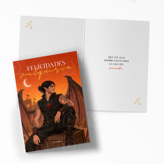 Colección Elandra Nº007 – Tarjeta literaria de felicitación