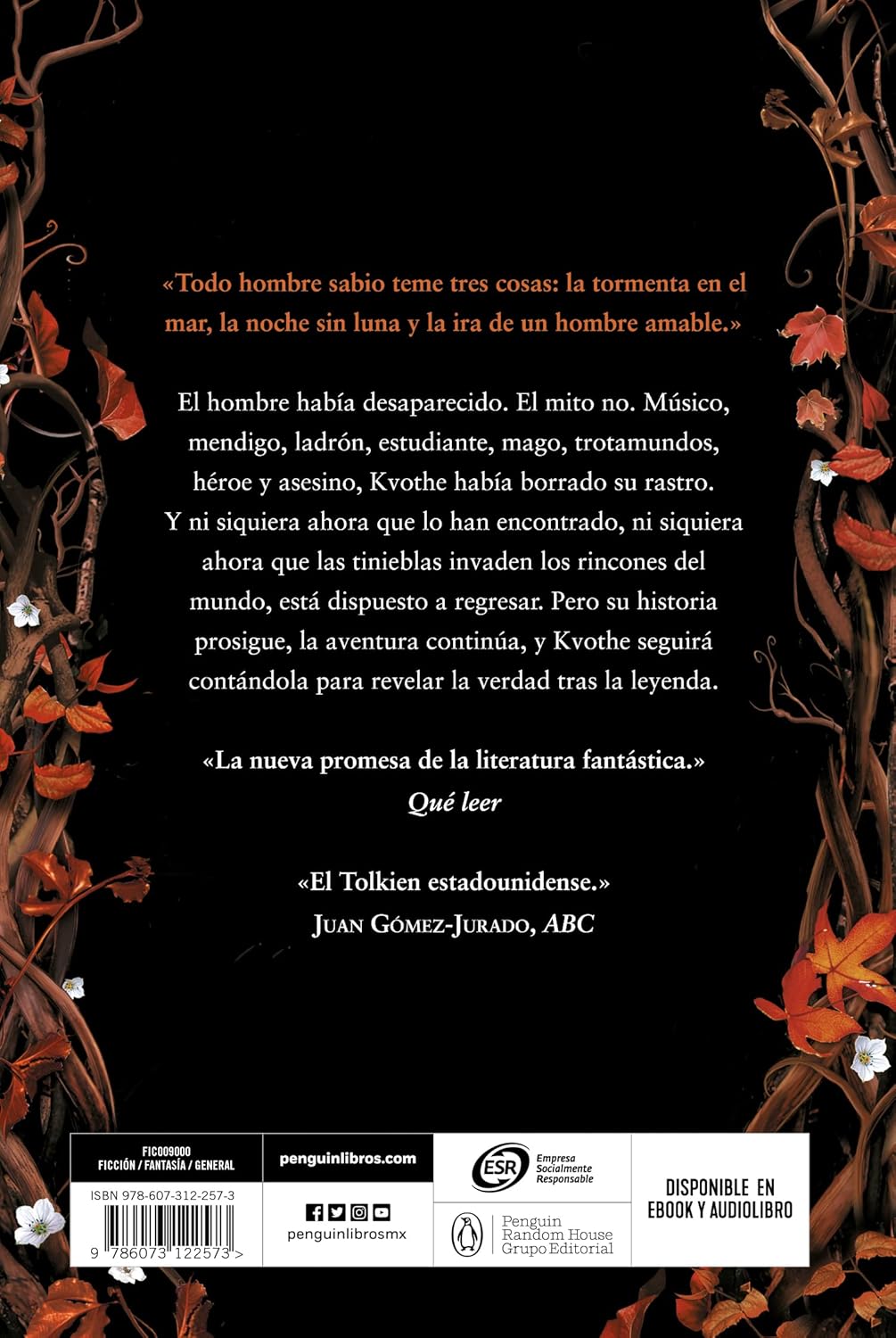 EL TEMOR DE UN HOMBRE SABIO
