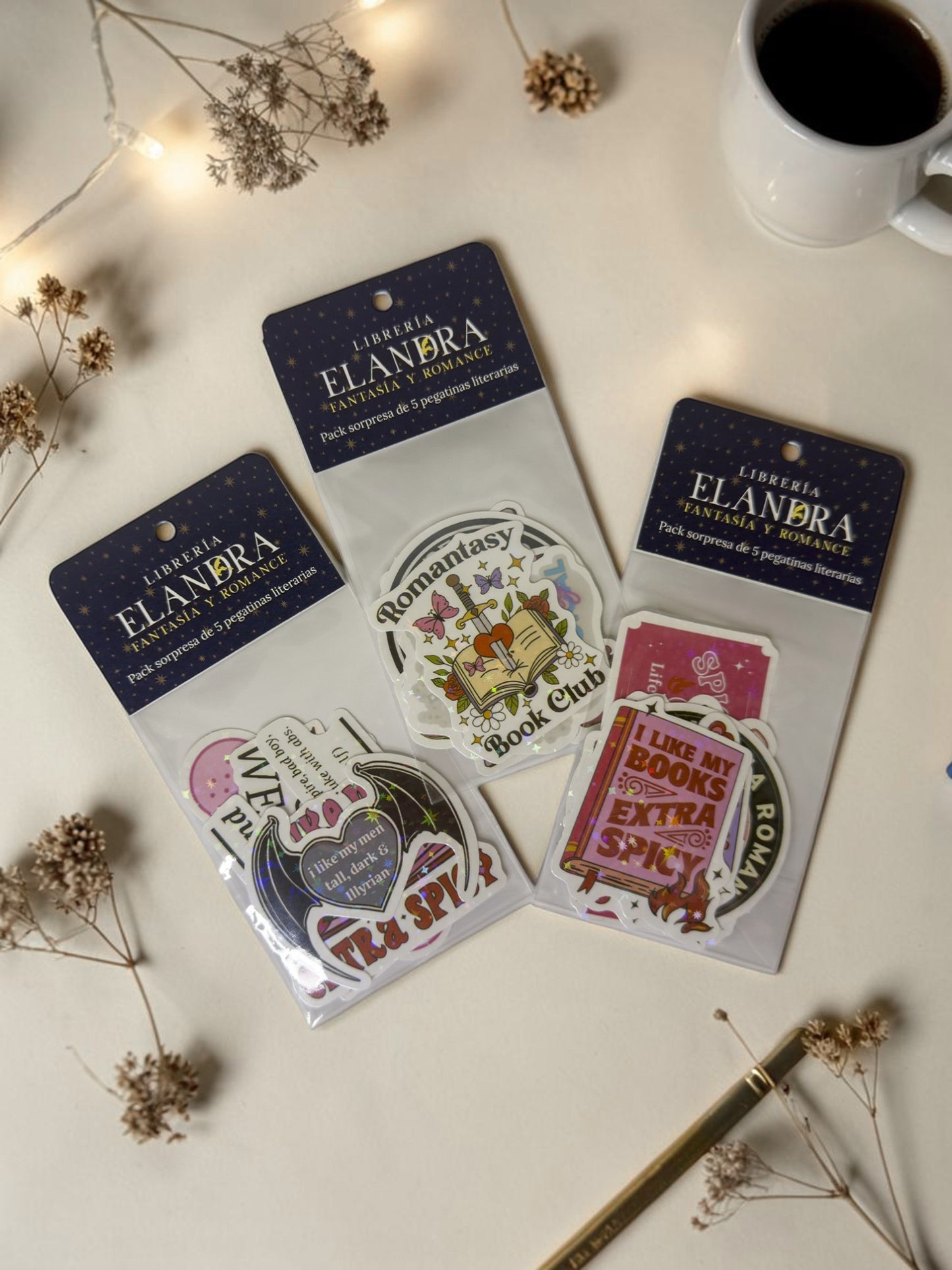 Pack pegatinas literarias