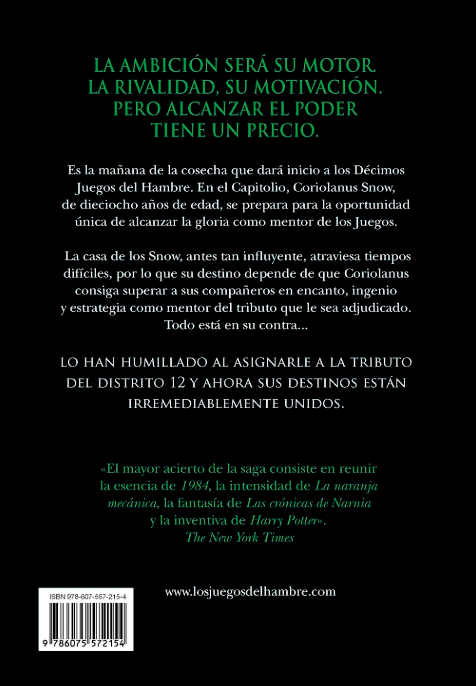 BALADA DE PAJAROS CANTORES Y SERPIENTES - Los juegos del Hambre