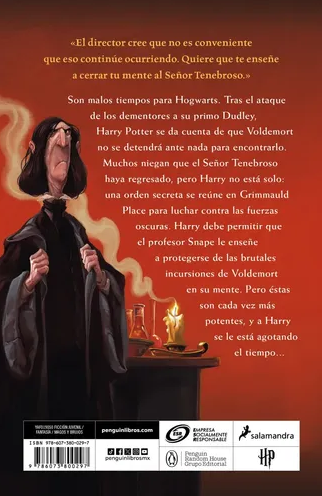 HARRY POTTER Y LA ORDEN DEL FENIX (Libro 5)